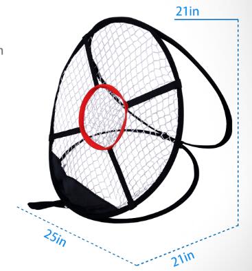 PGM Mini Mouth Chipping Net Portable Golf Practice Net