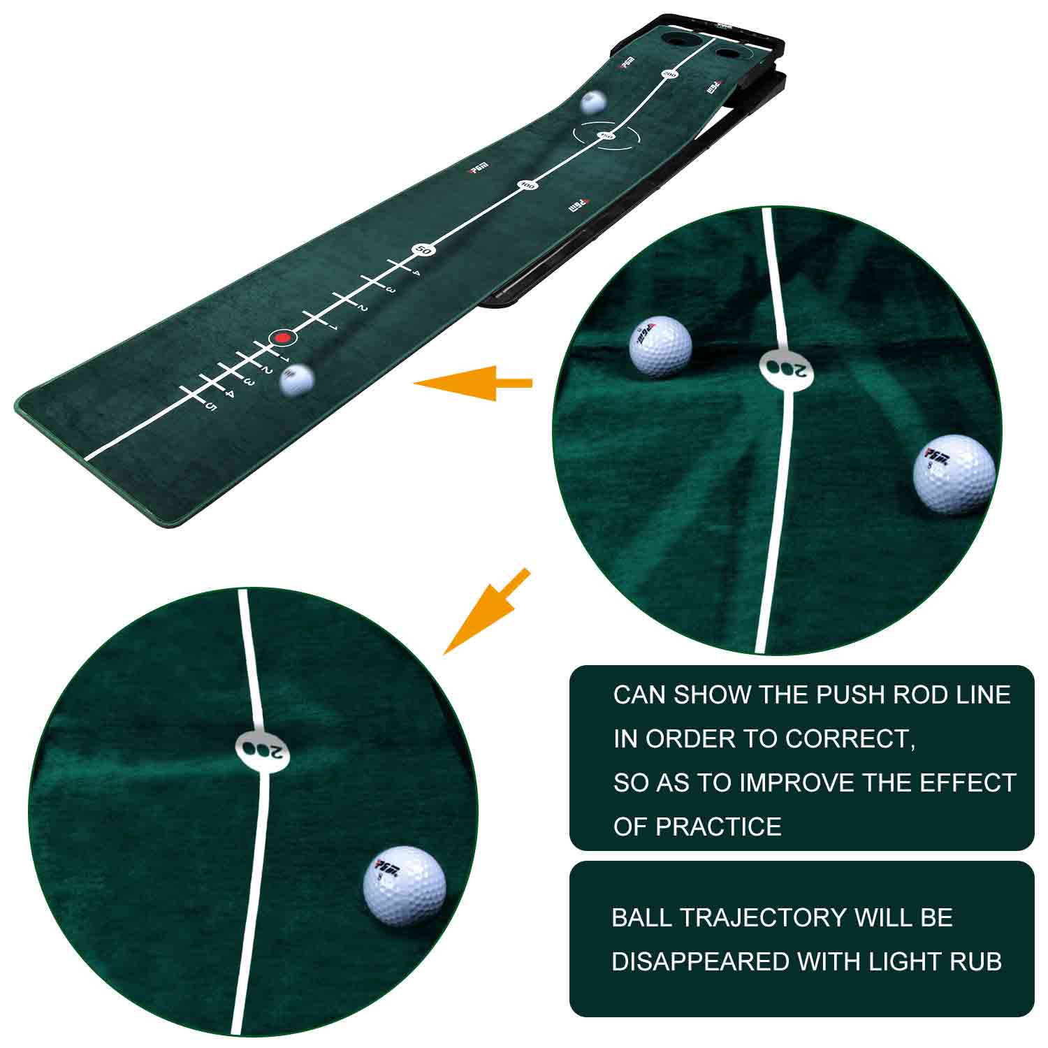 PGM Golf Multi-Dimensional Slope Putter Mat