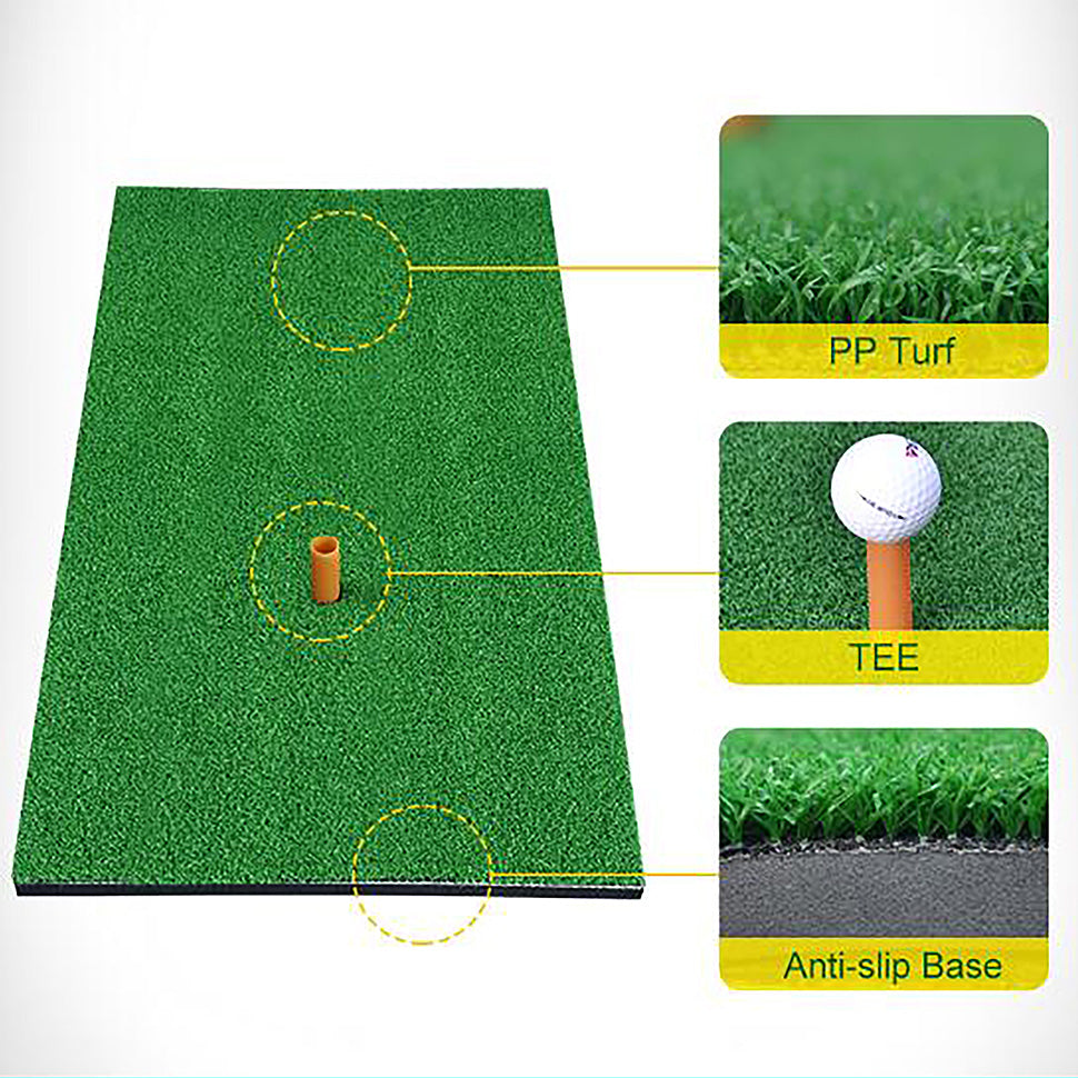 PGM Golf Hitting Mat Practice Grass Mat